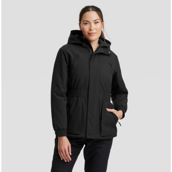Black Women Snow Jacket Ski Snowboarding Black XXL NWT - Picture 1 of 8